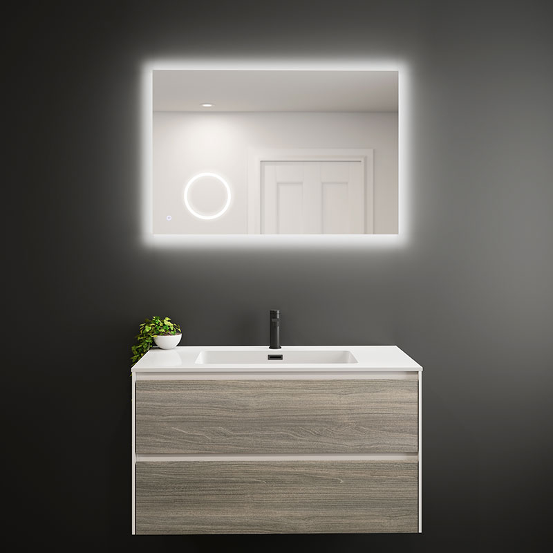 MIRO MIROIR LED ANTIBUEE 900X600mm RETRO-ECL. MIROIR GROS. 3X