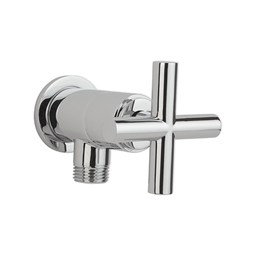 ALEX/GAEL VALVE D'ARRET AVEC SORTIE D'EAU 1/2'' CHROME