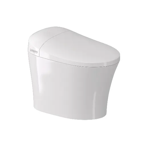 [O SMART] Toilette Intelligente O Smart, Allongée, Simple Chasse de 4 L. Map 800g, Siège Bidet, Blanc Lustré,