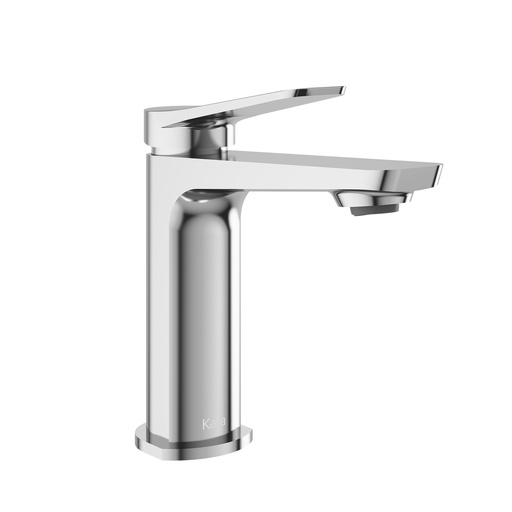 Moroka™ Robinet Monotrou de Lavabo avec Drain à Pression et Trop-plein Chrome