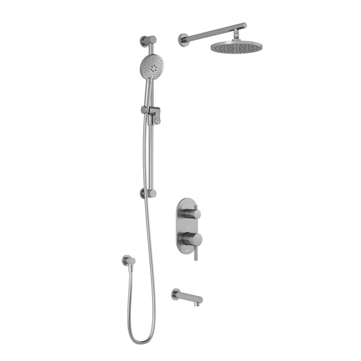 [BF1642-110] Roundone™ Td3 : Aquatonik™ T/p With Diverter Shower System With Wallarm Chrome