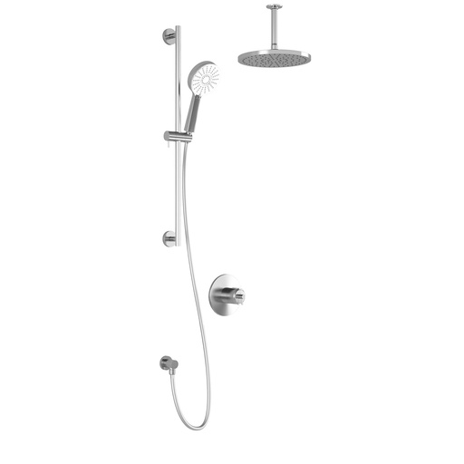 [BF1716-110-101] Cité™ Tcd1 Plus : Aquatonik™ T/p Coaxial Shower System With Vertical Ceiling Arm Chrome