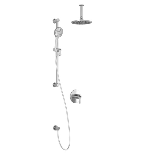 [BF1720-110-001] Kontour™ Tcd1 : Aquatonik™ T/p Coaxial Shower System With Vertical Ceiling Arm Chrome