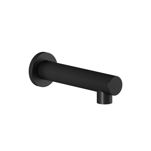 [104337-160] Bec de Bain Mural Rond Noir Mat