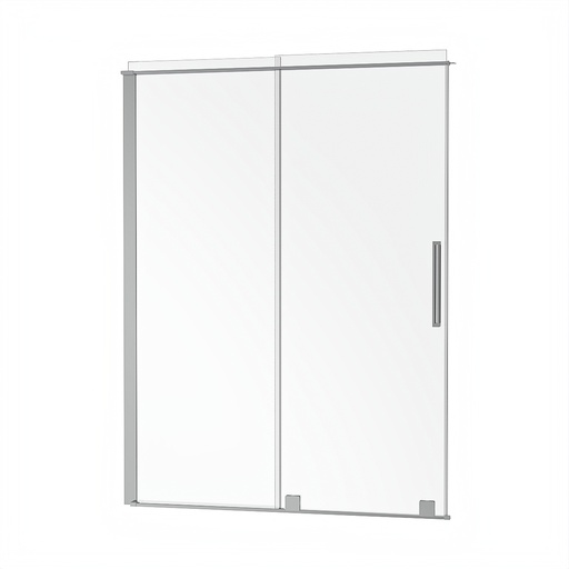 Quadro 48 porte alcove chrome clair