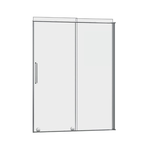 Slim 48 porte alcove chrome clair