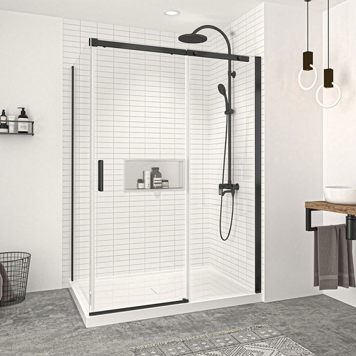 [DVG5400ASTC71] Vague 54 Porte Alcove Noire Clair