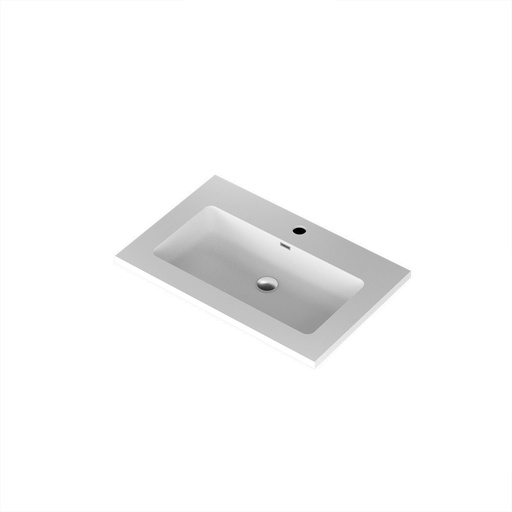[DC3019Q01AD] Aden 30" - Dessus de Lavabo Simple Centré en Surface Solide Blanc