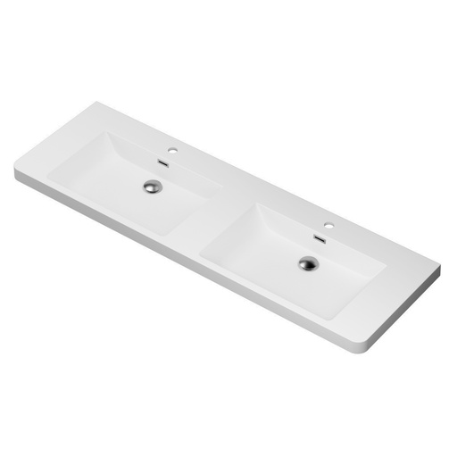 [DD6019B01RO] Ross 60" - Dessus de Lavabo en Polymarbre Blanc