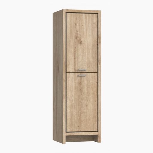 Armoire sur Pieds à Pentures Gauches Lima 20" Chêne Contemporain