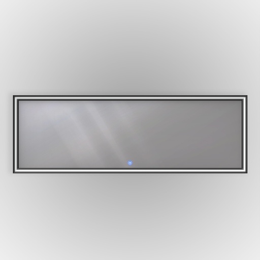 [MID7124NER] Nero - Miroir LED 71x24 avec fonction antibuée