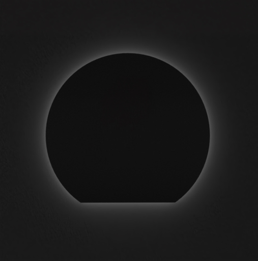 [MID5547MON] Mona - Miroir LED en forme de lune 51" avec fonction antibuée