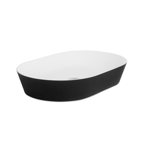 Lavabo 25 1/2'' - Blanc Mat et Noir Mat