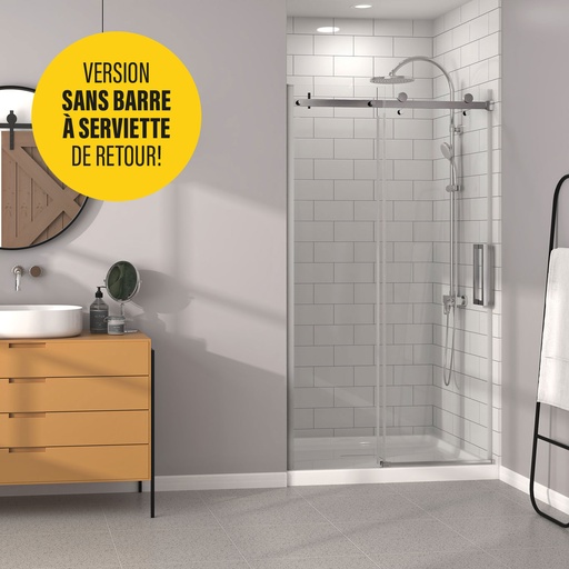 [DB14800ASTC21] Bellini 48 porte alcove SANS barre à serviette chrome