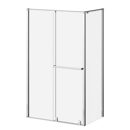 BALANCIA PORTE DE DOUCHE COULISSANTE 48” X 79” AVEC PANNEAU DE RETOUR 36